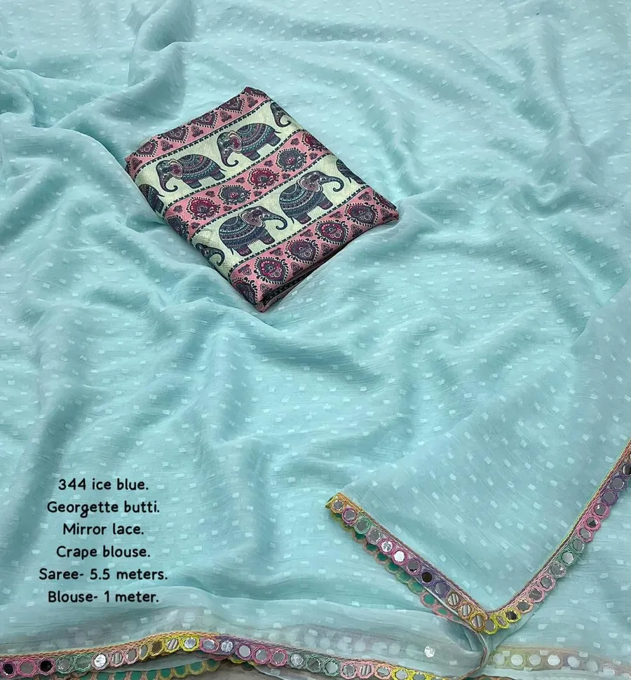 Elegant Designer Soft Georgette Saree